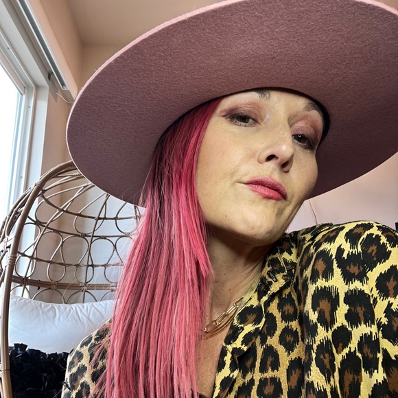 Wyeth Wool Fedora Pink Rose - Picture 4 of 6